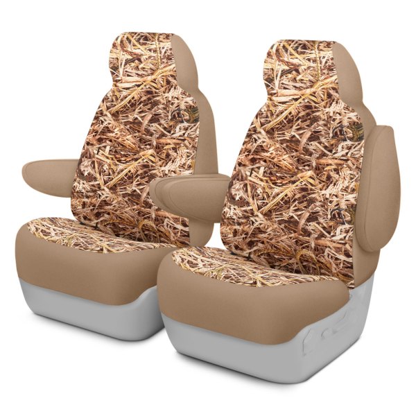 Dash Designs® - Cowboy Camo™ 1st Row Straw Custom Seat Covers
