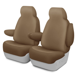 Dash Designs® - Kingston™ 1st Row Tan Custom Seat Covers