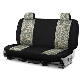 Dash Designs® - Camo™ 1st Row Digital Green with Black Custom Seat Covers