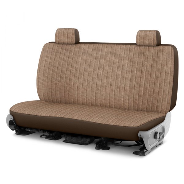 Dash Designs® - Duramax Tweed™ 2nd Row Brown Custom Seat Covers