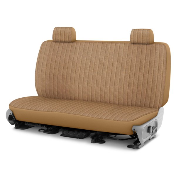 Dash Designs® - Duramax Tweed™ 4th Row Tan Custom Seat Covers