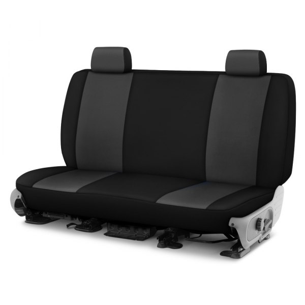 Dash Designs® - Genuine Neoprene™ 5th Row Charcoal with Black Custom Seat Covers