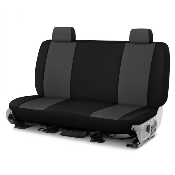 Dash Designs® - Neosupreme™ 4th Row Charcoal with Black Custom Seat Covers