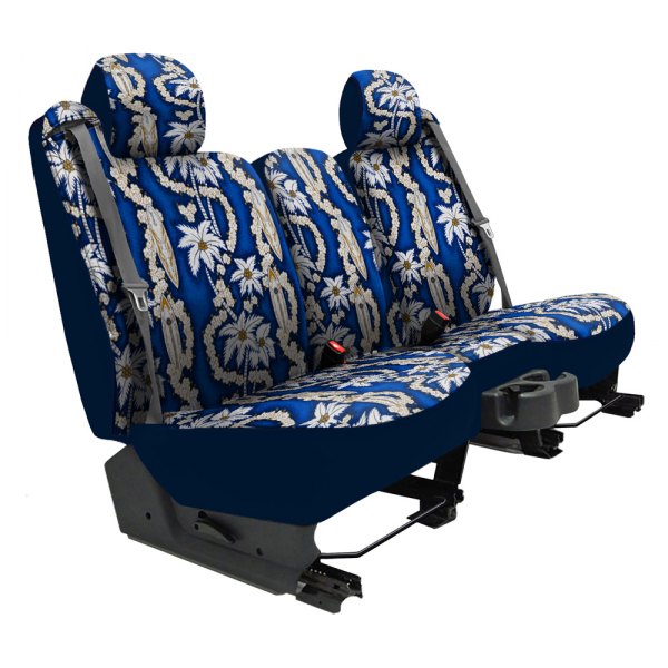 Dash Designs® - Hawaiian™ 4th Row Surf City Blue Custom Seat Covers