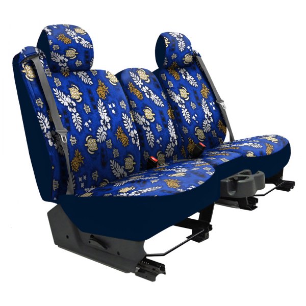 Dash Designs® - Hawaiian™ 1st Row Turtle Beach Blue Custom Seat Covers