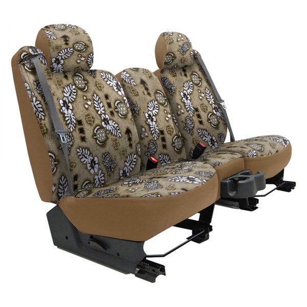 Dash Designs® - Hawaiian™ 2nd Row Turtle Beach Tan Custom Seat Covers