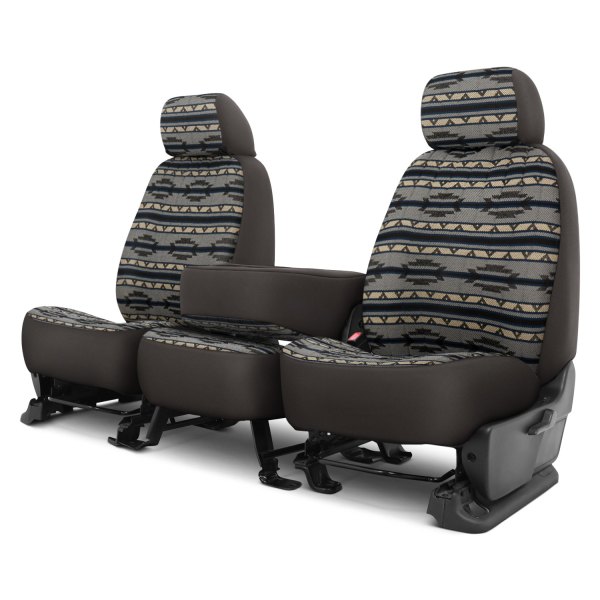 Dash Designs® - Southwest Sierra™ 2nd Row Gray Custom Seat Covers