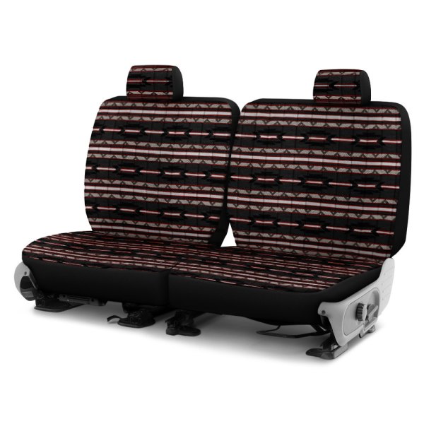 Dash Designs® - Southwest Sierra™ 3rd Row Black Custom Seat Covers