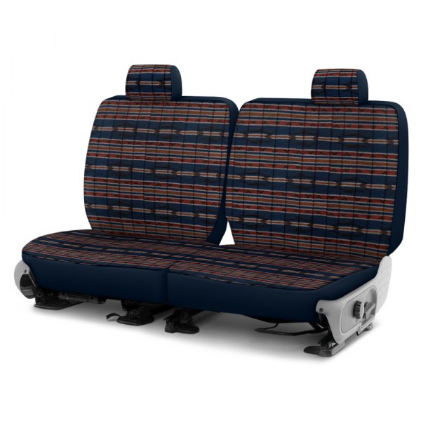 Dash Designs® - Southwest Sierra™ 3rd Row Dark Blue Custom Seat Covers