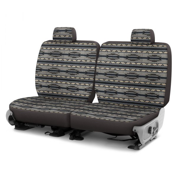 Dash Designs® - Southwest Sierra™ 3rd Row Gray Custom Seat Covers