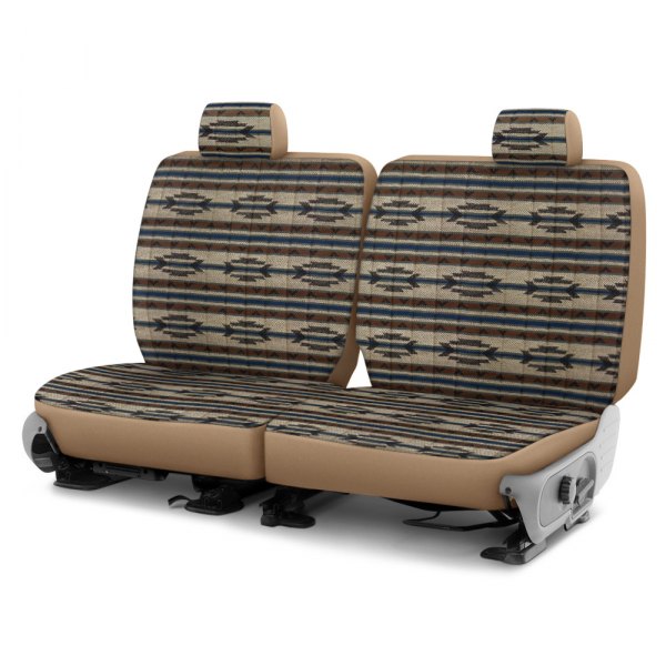Dash Designs® - Southwest Sierra™ 4th Row Tan Custom Seat Covers