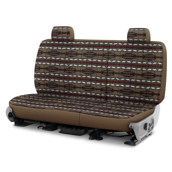 Dash Designs® - Southwest Sierra™ 2nd Row Taupe Custom Seat Covers