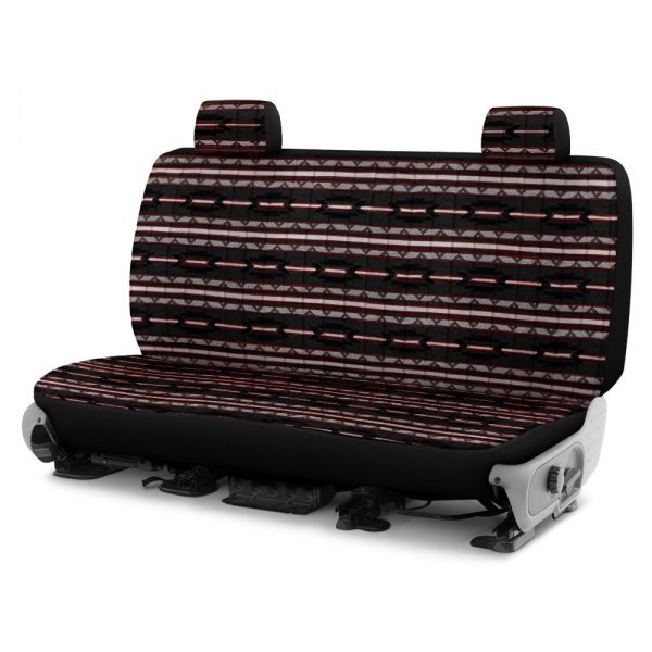 Dash Designs® - Southwest Sierra™ 5th Row Black Custom Seat Covers
