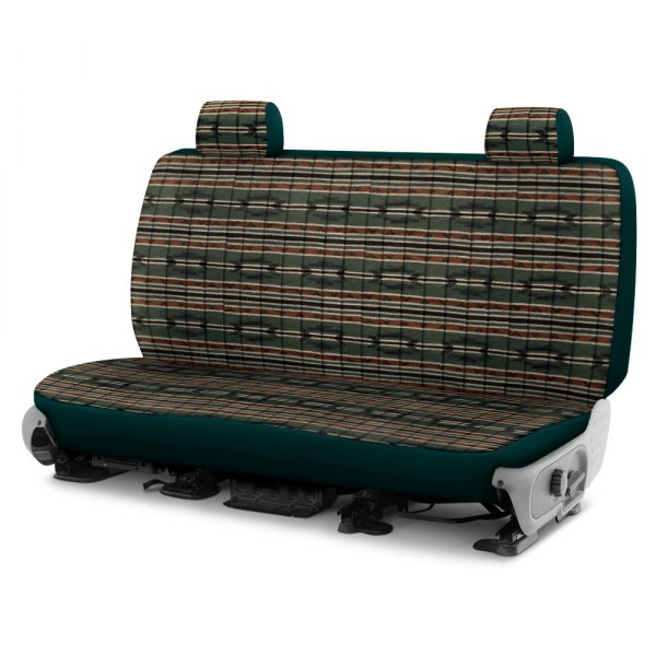 Dash Designs® - Southwest Sierra™ 5th Row Green Custom Seat Covers
