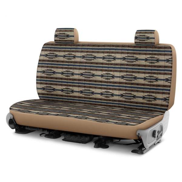 Dash Designs® - Southwest Sierra™ 2nd Row Tan Custom Seat Covers