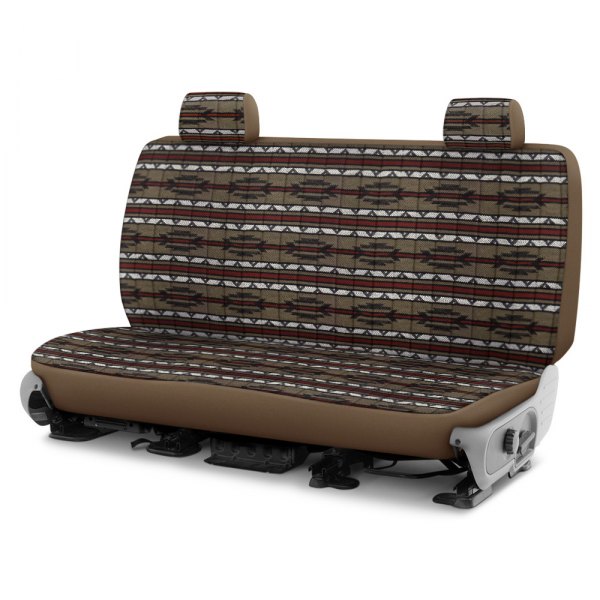 Dash Designs® - Southwest Sierra™ 2nd Row Taupe Custom Seat Covers