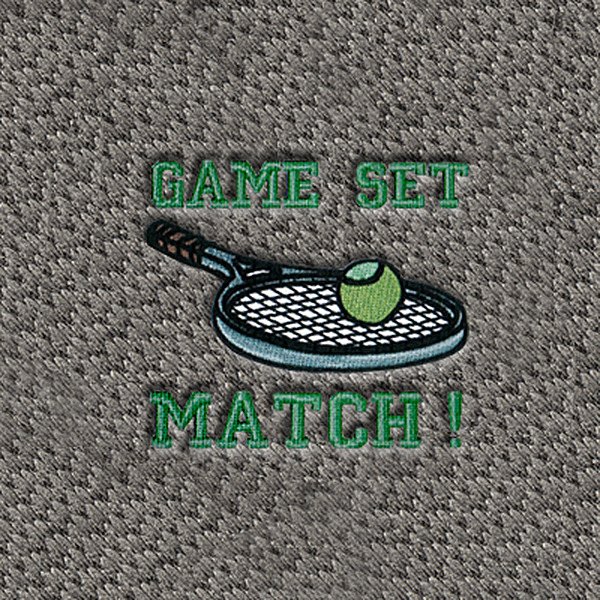 DashMat® - Embroidery "Game Set Match" Logo