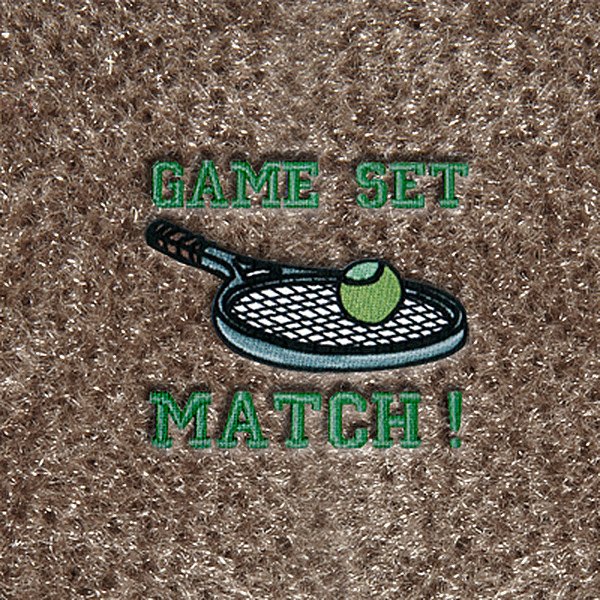 DashMat® - Embroidery "Game Set Match" Logo