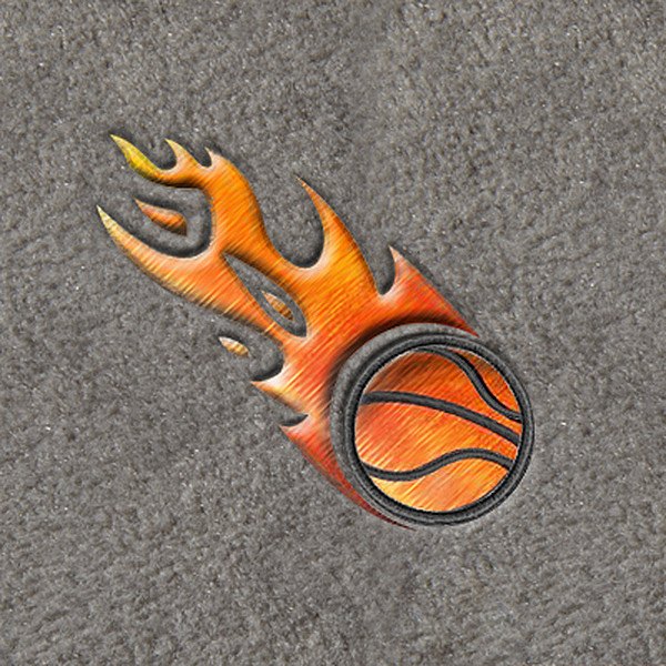 DashMat® - Embroidery "Flaming Basketball" Logo
