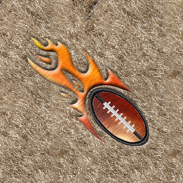 DashMat® - Embroidery "Flaming Football" Logo