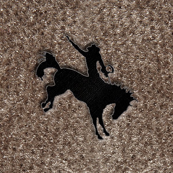 DashMat® - Embroidery "Bucking Horse" Black Logo