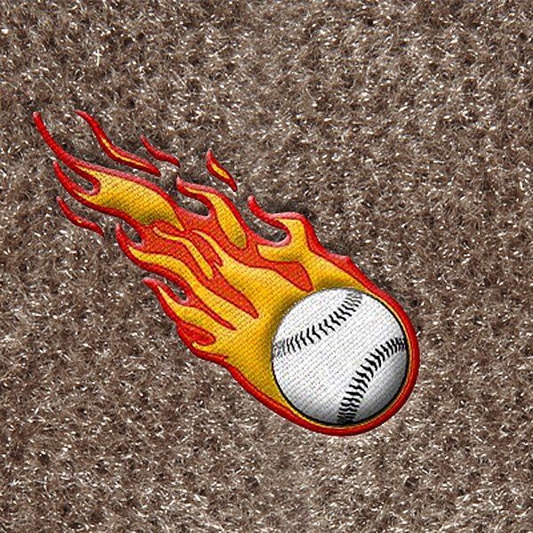 DashMat® - Embroidery "Flaming Baseball" Logo