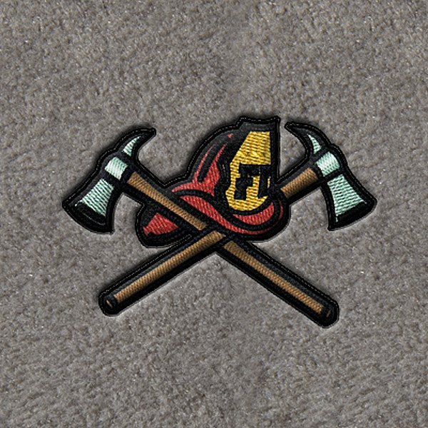 DashMat® - Embroidery "Firefighter Hat with Axes" Logo
