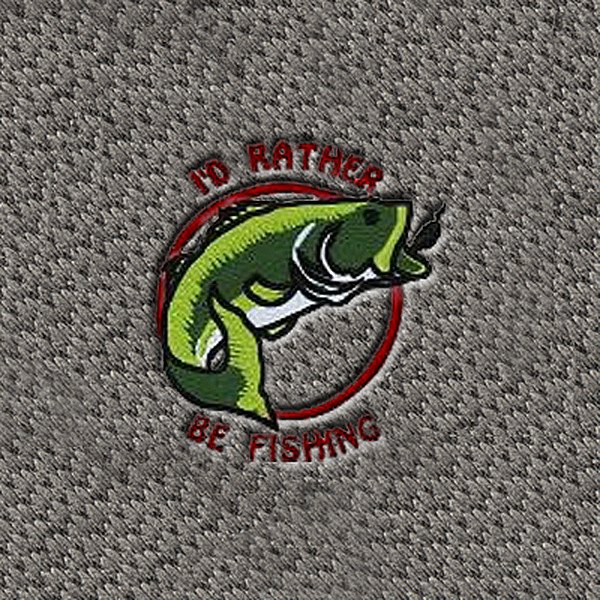 DashMat® - Embroidery "I'D Rather Be Fishing" Logo