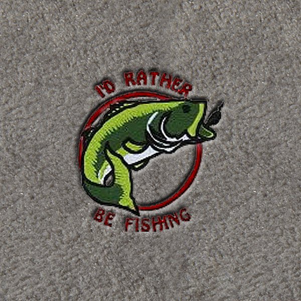DashMat® - Embroidery "I'D Rather Be Fishing" Logo
