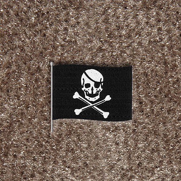 DashMat® - Embroidery "Pirate Flag" Black Logo