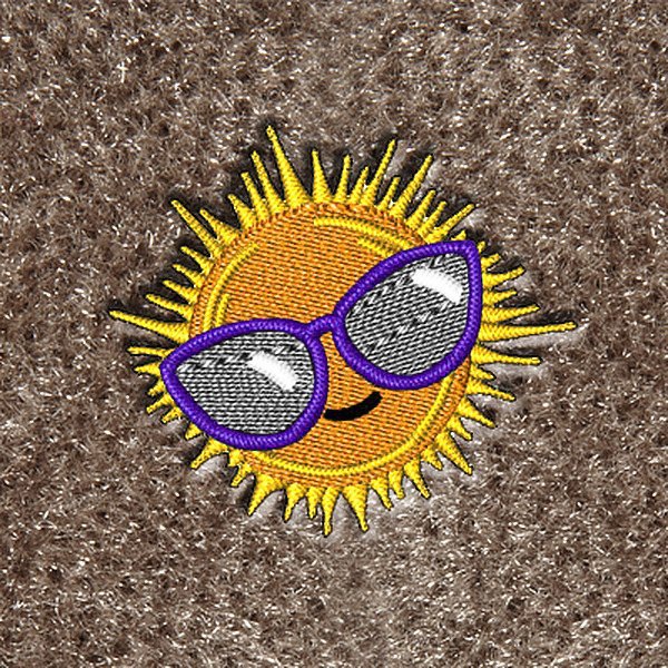 DashMat® - Embroidery "Sun with Sunglasses" Logo
