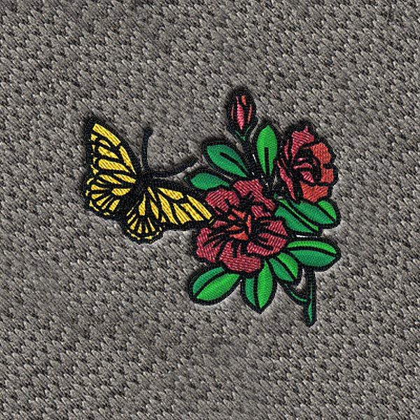 DashMat® - Embroidery "Butterfly & Flowers" Logo