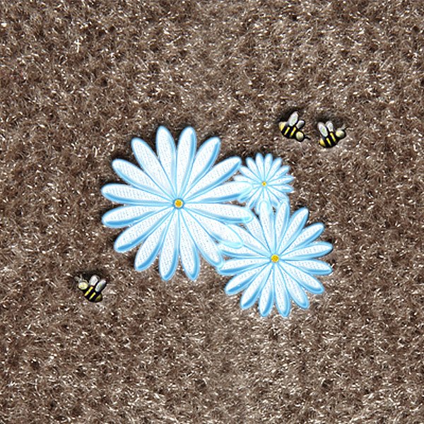 DashMat® - Embroidery "Daisies & Bees" Logo