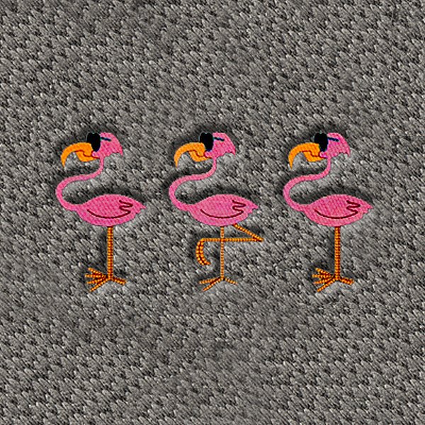 DashMat® - Embroidery "Pink Flamingos" Logo