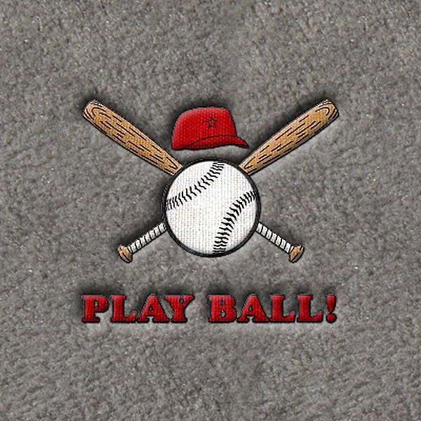 DashMat® - Embroidery "Play Ball!" Logo