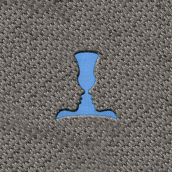 DashMat® - Embroidery "Gemini" Light Blue Logo