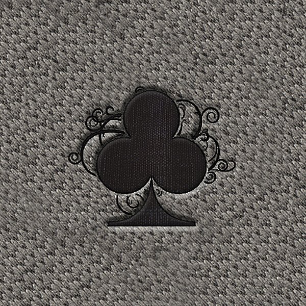 DashMat® - Embroidery "Poker Club" Black Logo