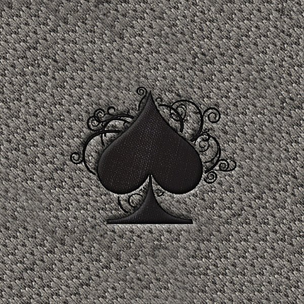 DashMat® - Embroidery "Poker Spade" Black Logo
