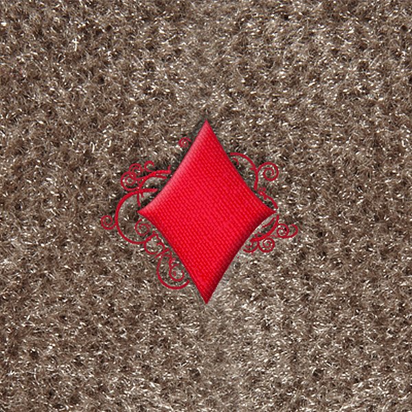 DashMat® - Embroidery "Poker Diamond" Red Logo