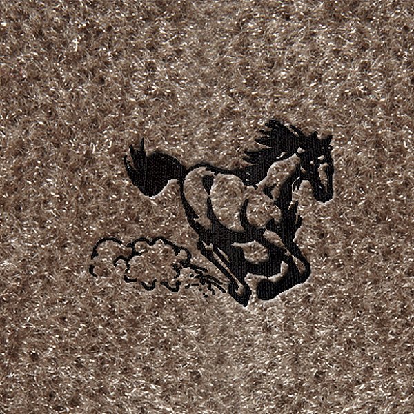 DashMat® - Embroidery "Running Horse" Black Logo