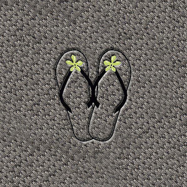 DashMat® - Embroidery "Flipflops with Green" Logo