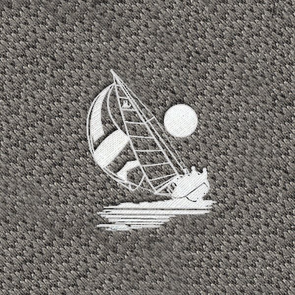 DashMat® - Embroidery "Sailboat" White Logo