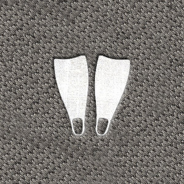 DashMat® - Embroidery "Dive Flippers" White Logo