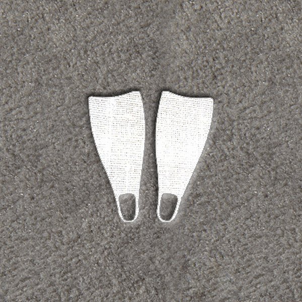 DashMat® - Embroidery "Dive Flippers" White Logo