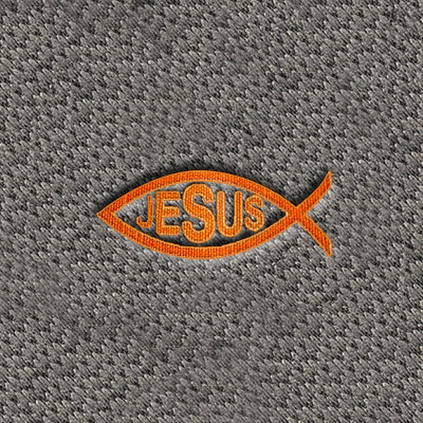 DashMat® - Embroidery "Fish with Jesus" Logo