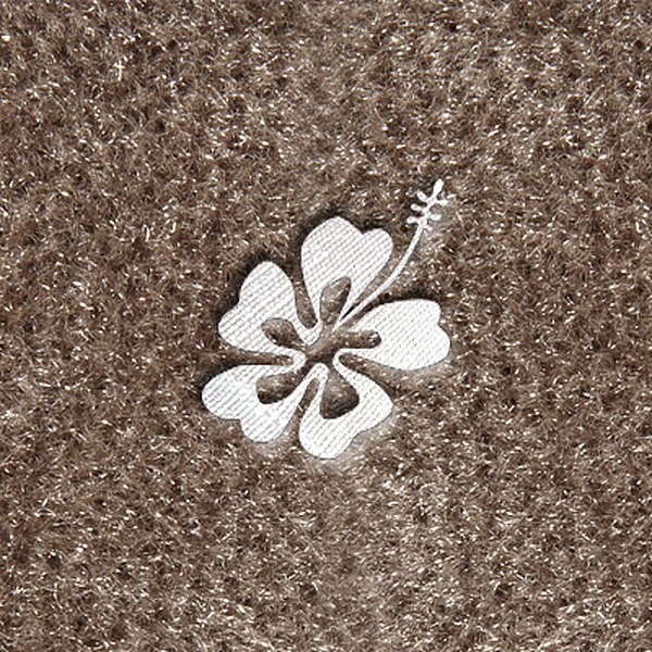 DashMat® - Embroidery "Hibiscus Flower" White Logo