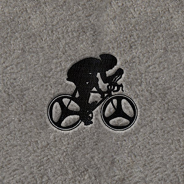 DashMat® - Embroidery "Bicyclist" Black Logo