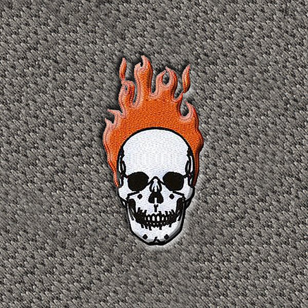 DashMat® - Embroidery "Flaming Skull" Logo