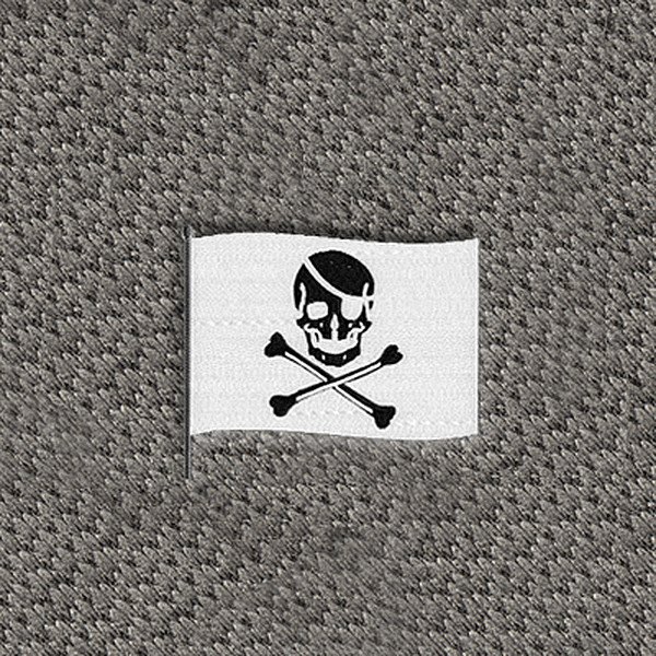 DashMat® - Embroidery "Pirate Flag" White Logo