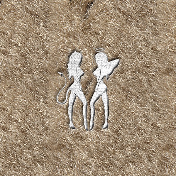 DashMat® - Embroidery "Devil / Angel Girls" White Logo